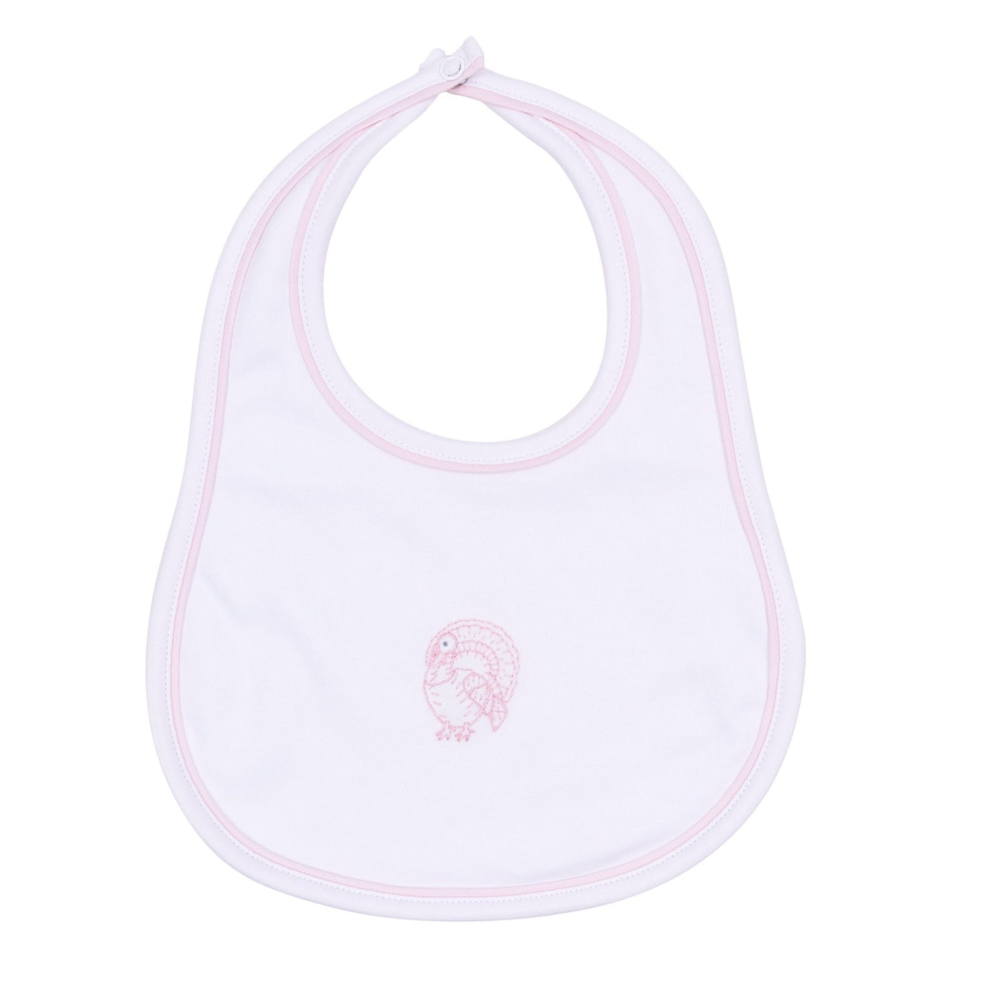 Magnolia Baby_Harvest Blessings Hand-Embroidered Bib - Pink_1
