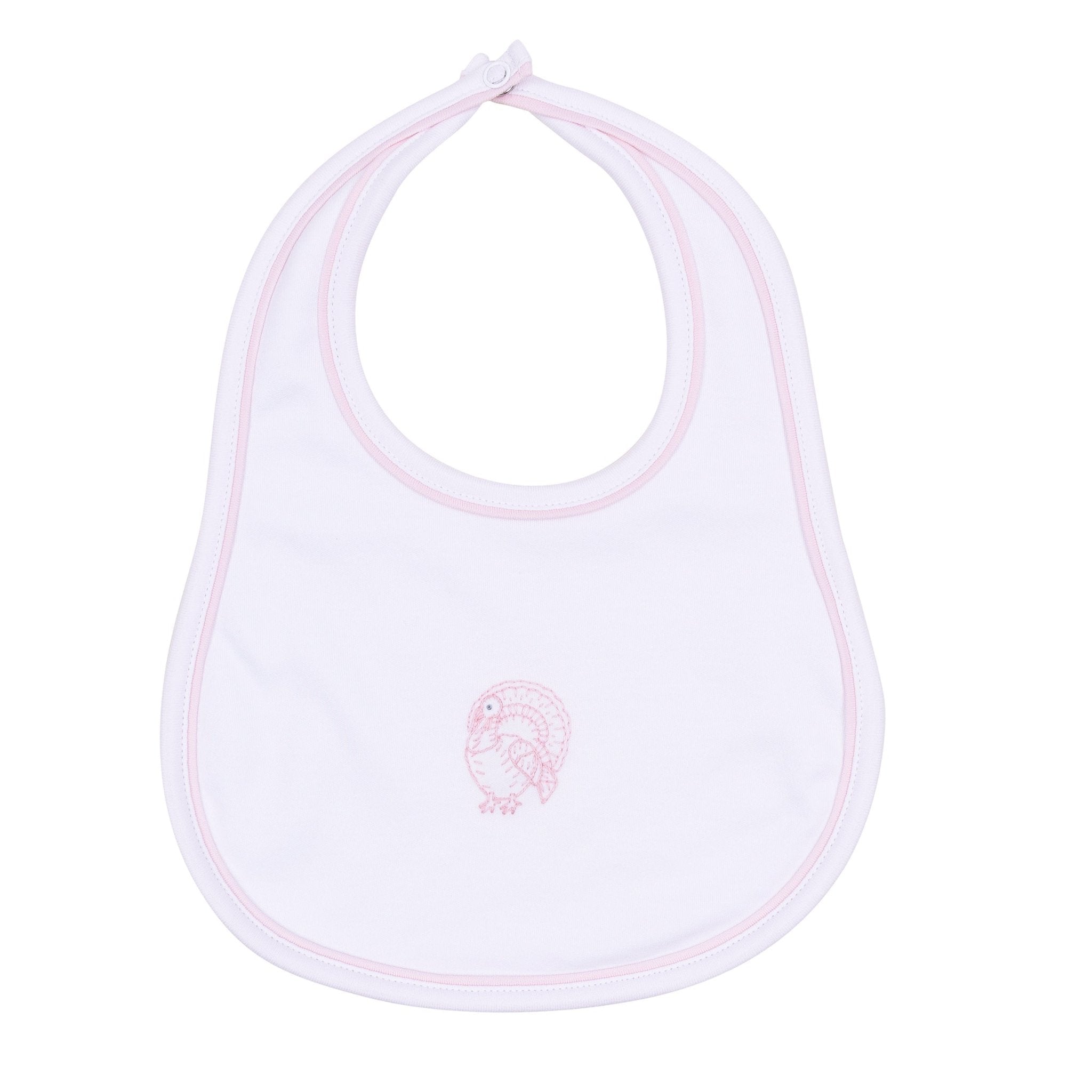 Magnolia Baby_Harvest Blessings Hand-Embroidered Bib - Pink_1