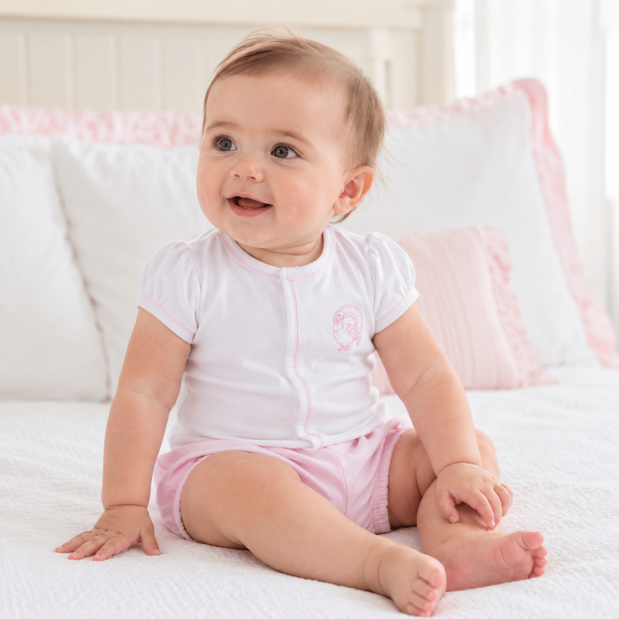 Magnolia Baby_Harvest Blessings Hand-Embroidered Diaper Cover Set - Pink_1