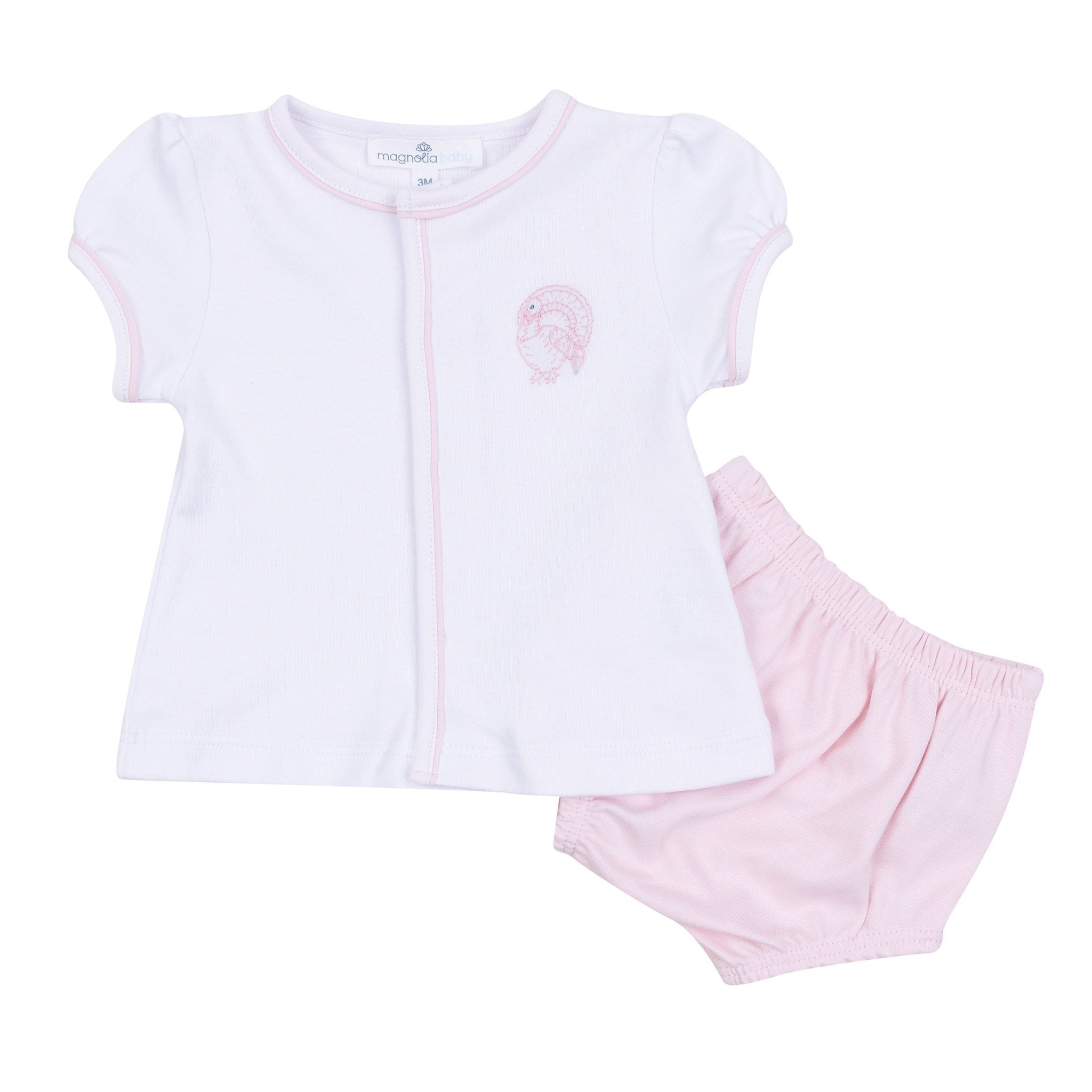 Magnolia Baby_Harvest Blessings Hand-Embroidered Diaper Cover Set - Pink_2