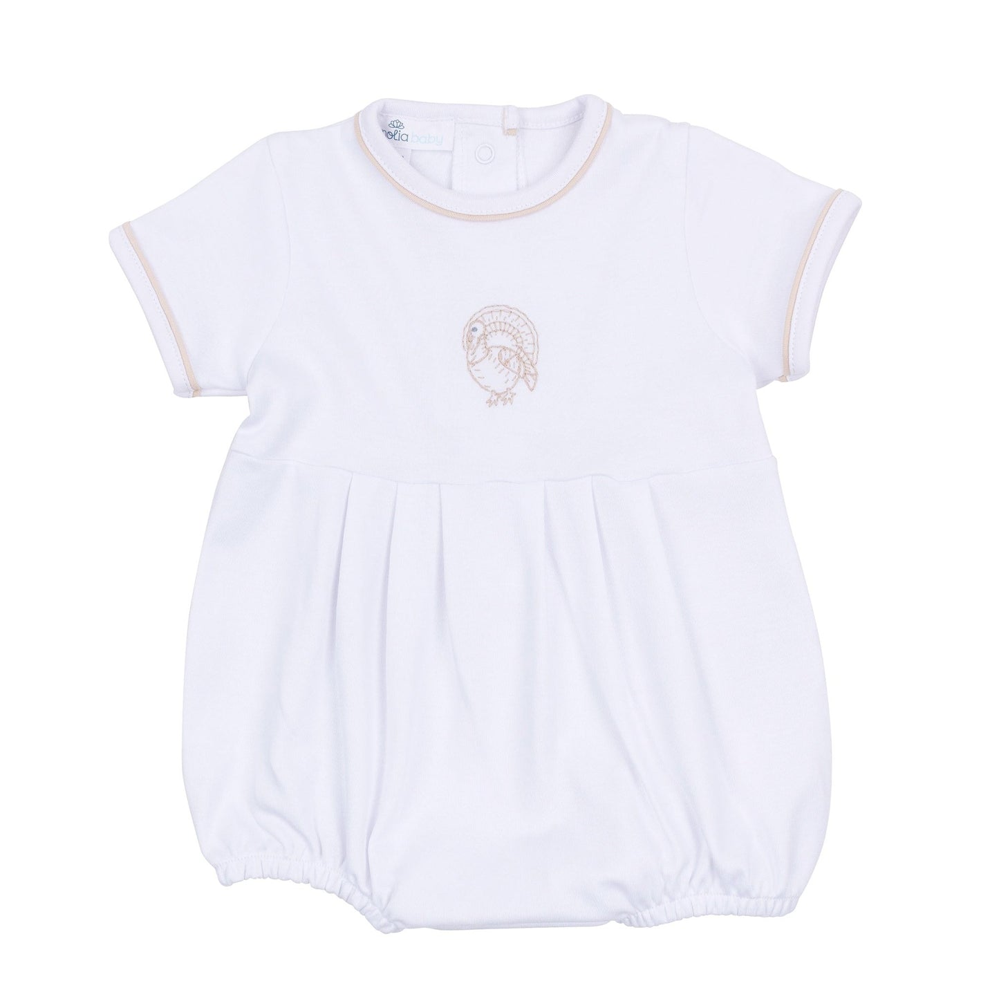 Magnolia Baby_Harvest Blessings Hand-Embroidered Short Sleeve Bubble - Ivory_1