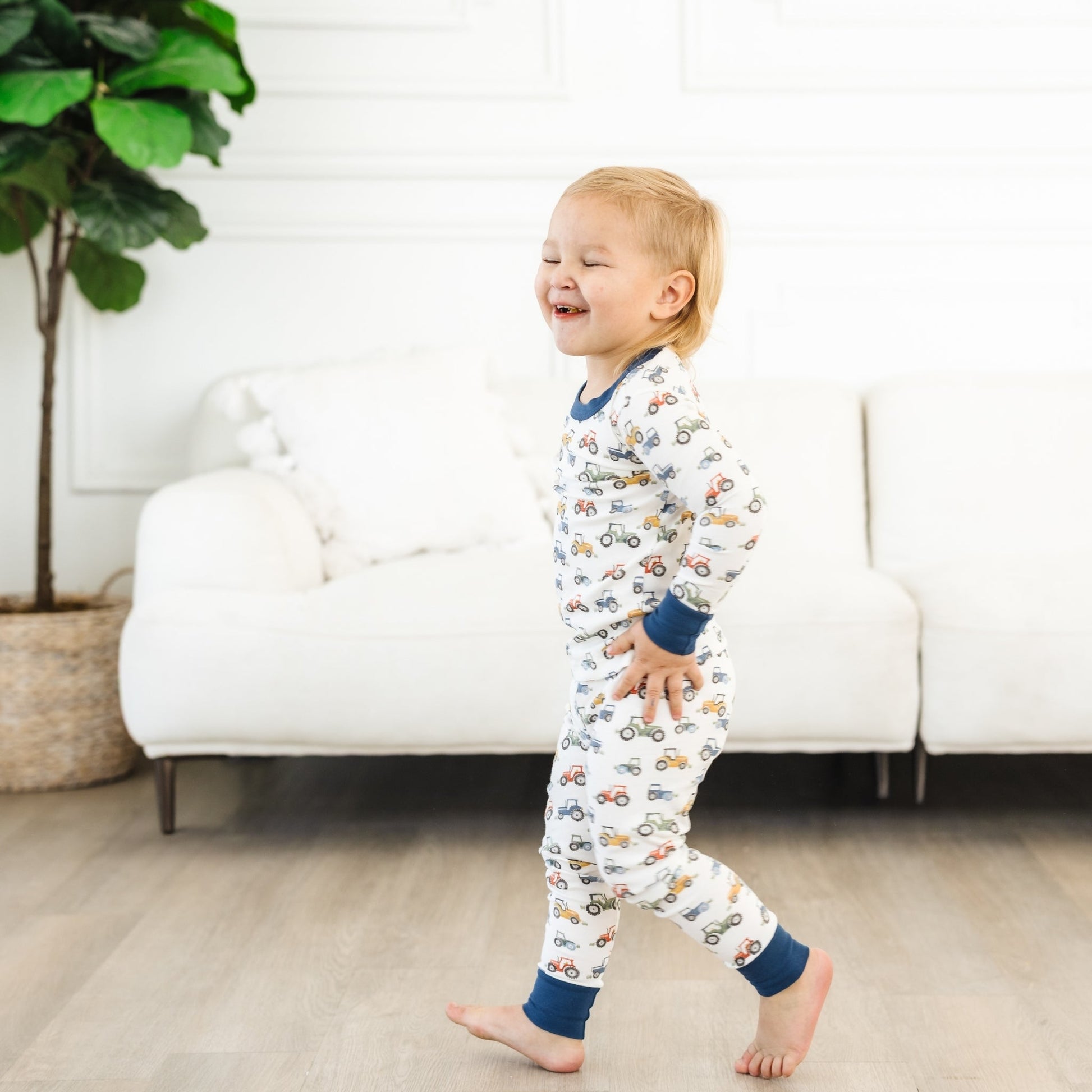 Luna and Arlo_Harvest Haulers Long Pajamas_5