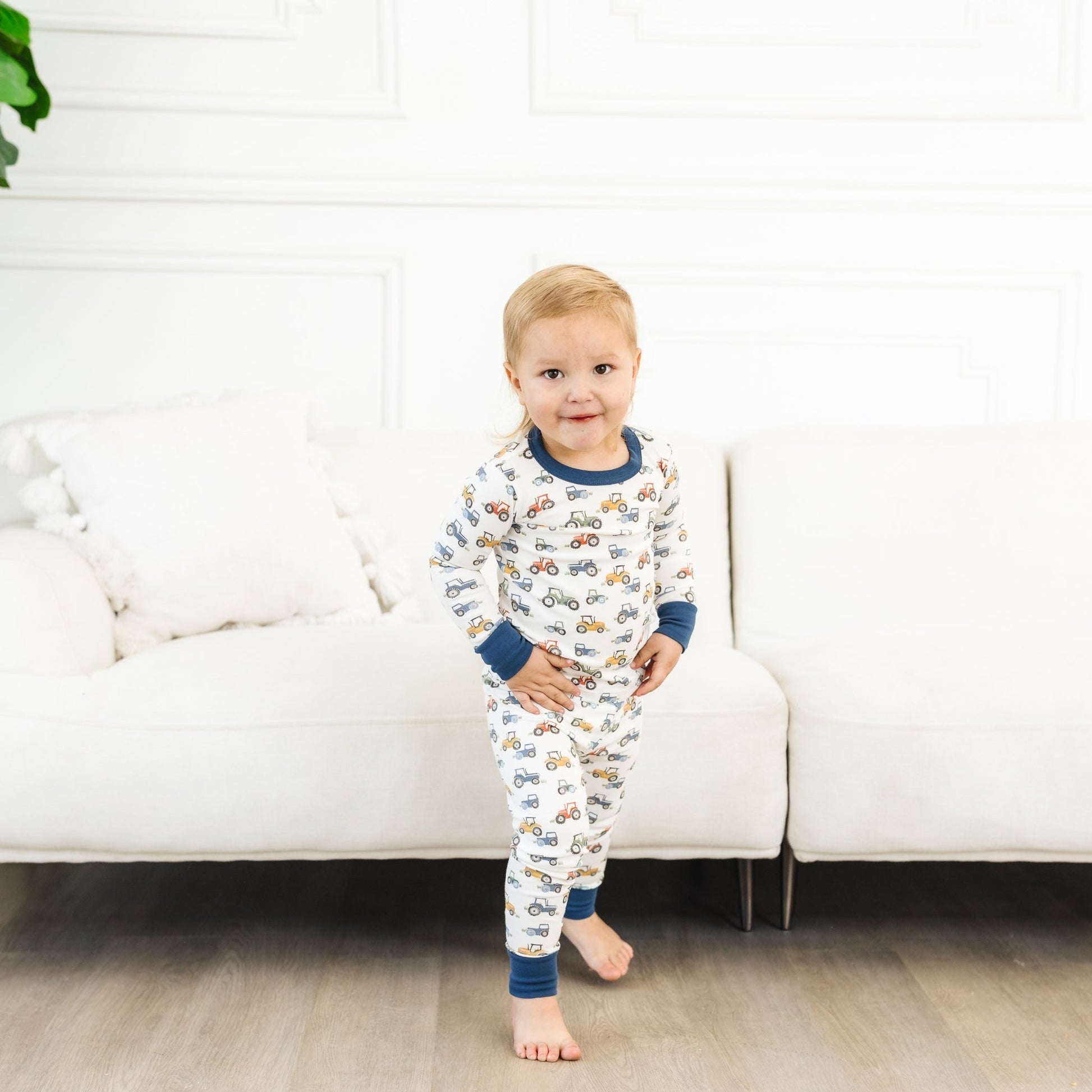 Luna and Arlo_Harvest Haulers Long Pajamas_9