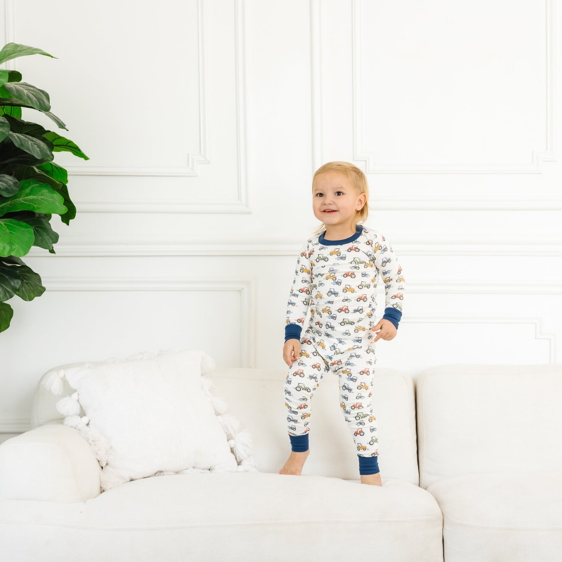Luna and Arlo_Harvest Haulers Long Pajamas_8