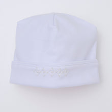  Hazel and Hudson Embroidered Hat - White - Magnolia BabyHat