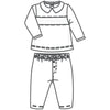 Hazel and Hudson Smocked 2pc Pant Set - White - Magnolia BabyPant Set