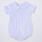 Hazel and Hudson Smocked Bubble - White - Magnolia BabyBubble