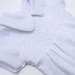 Hazel and Hudson Smocked Bubble - White - Magnolia BabyBubble