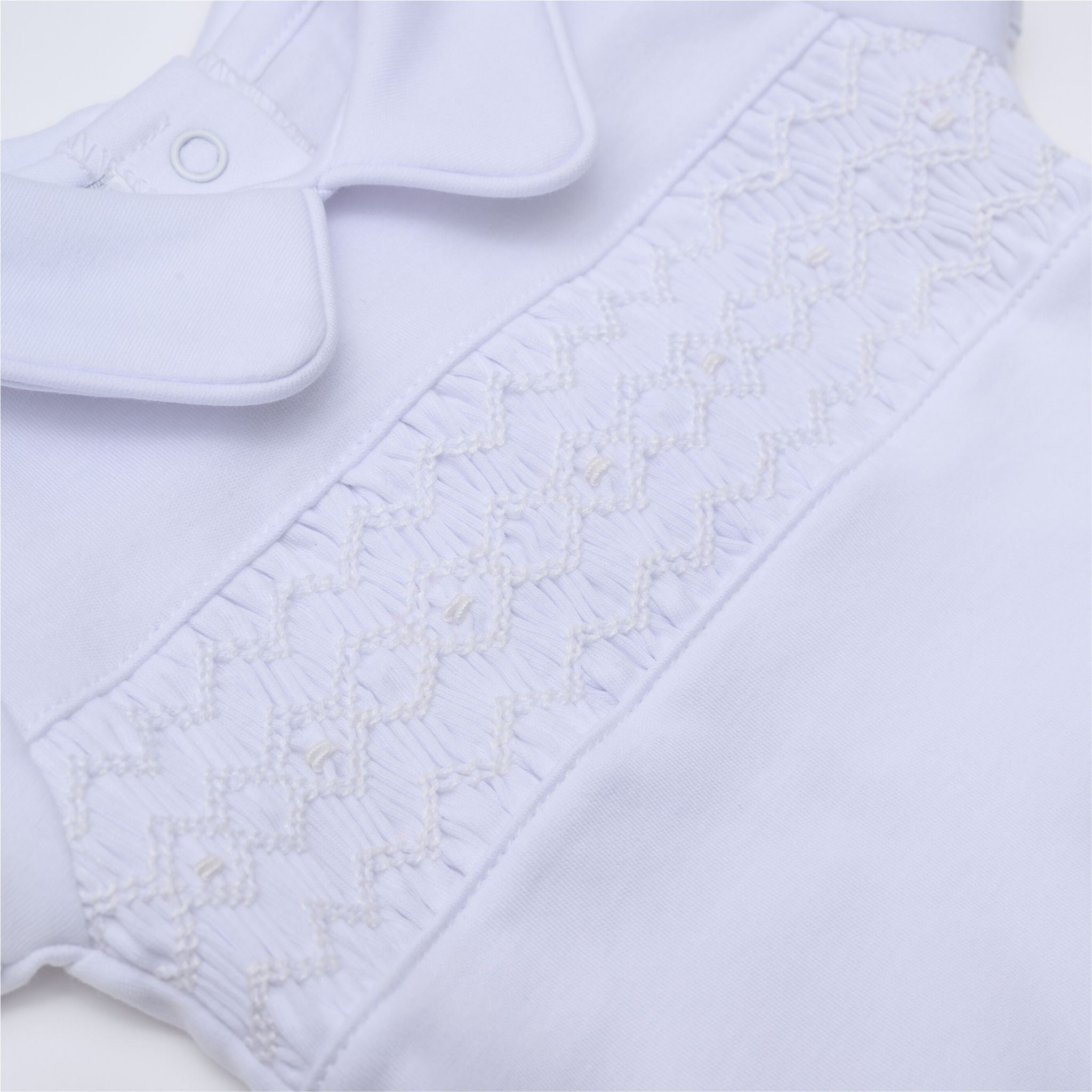 Hazel and Hudson Smocked Diaper Cover Set - White - Magnolia BabyDiaper Cover