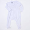 Hazel and Hudson Smocked Footie - White - Magnolia BabyFootie