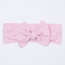  Hazel Embroidered Headband - Pink - Magnolia BabyHeadband