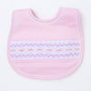 Hazel Smocked Bib - Pink - Magnolia BabyBib