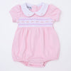 Hazel Smocked Bubble - Pink - Magnolia BabyBubble