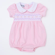  Hazel Smocked Bubble - Pink - Magnolia BabyBubble