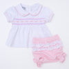 Hazel Smocked Diaper Cover Set - Pink - Magnolia BabyDiaper Cover