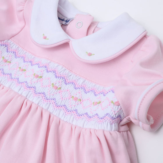 Hazel Smocked Dress - Pink - Magnolia BabyDress