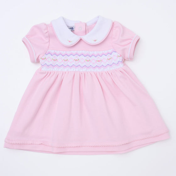 Hazel Smocked Dress - Pink - Magnolia BabyDress