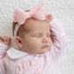 Headband with Signature Grosgrain Bow - Pink - Magnolia BabyHeadband