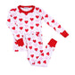 Heart to Heart Long Pajamas - Magnolia BabyLong Pajamas