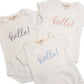 Hello! Bodysuit - Blue by Luna and Arlo - Magnolia BabyBodysuit