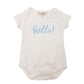 Hello! Bodysuit - Blue by Luna and Arlo - Magnolia BabyBodysuit
