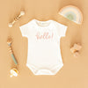 Hello! Bodysuit - Dusty Rose by Luna and Arlo - Magnolia BabyBodysuit