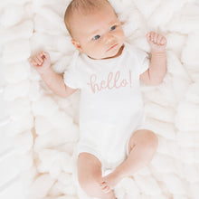  Hello! Bodysuit - Dusty Rose by Luna and Arlo - Magnolia BabyBodysuit