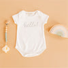 Hello! Bodysuit - Silver by Luna and Arlo - Magnolia BabyBodysuit