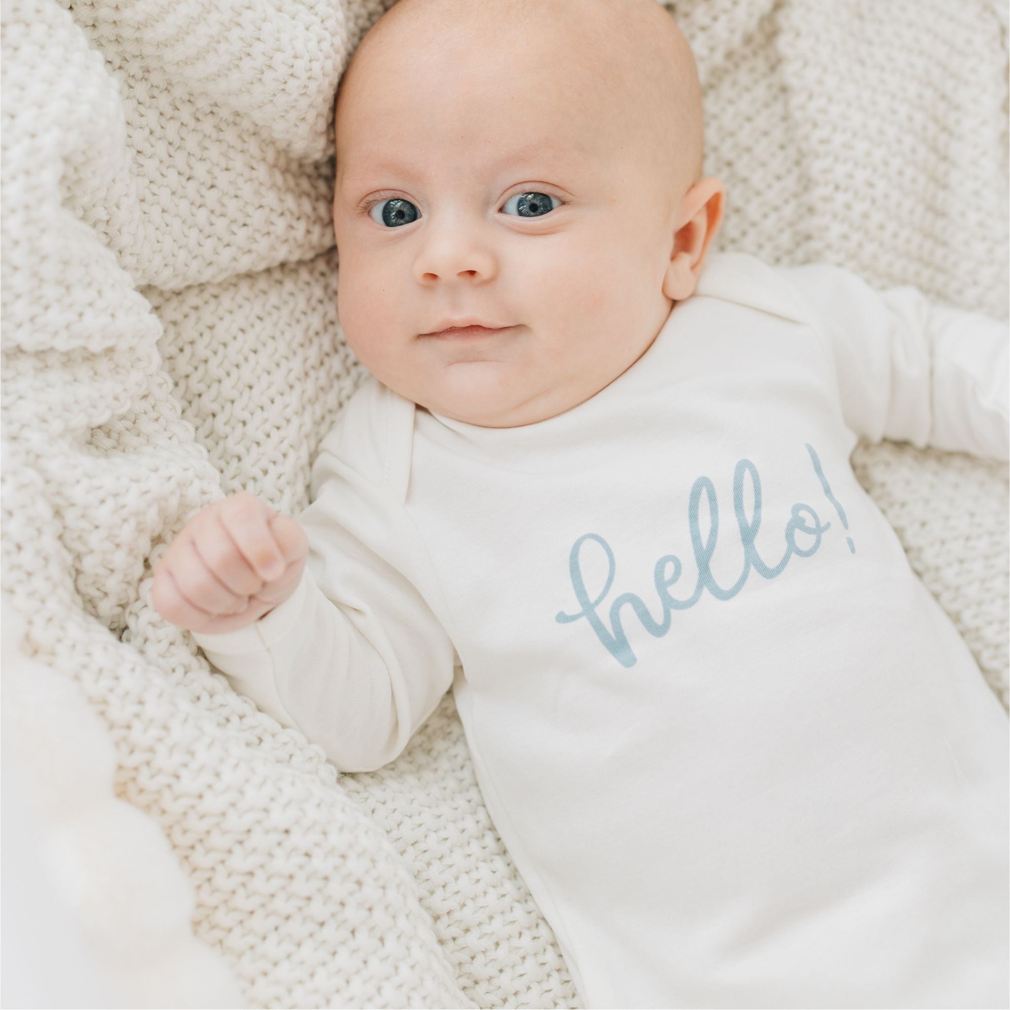 Hello! Footie - Blue by Luna and Arlo - Magnolia BabyFootie