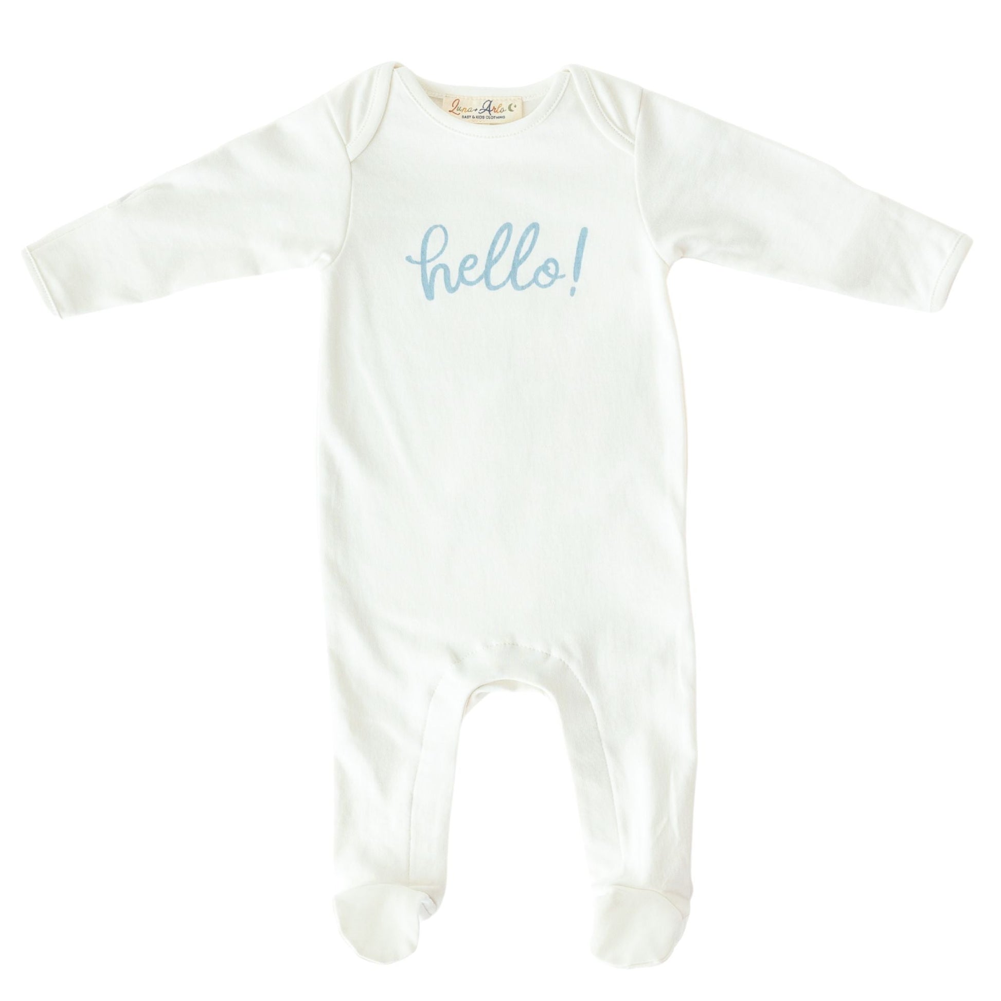 Hello! Footie - Blue by Luna and Arlo - Magnolia BabyFootie