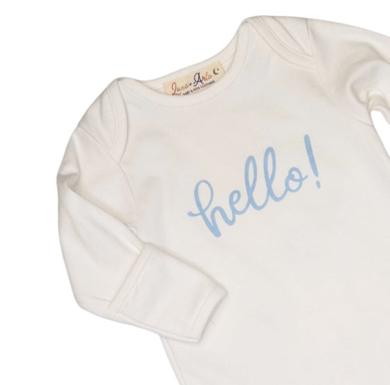 Hello! Footie - Blue by Luna and Arlo - Magnolia BabyFootie