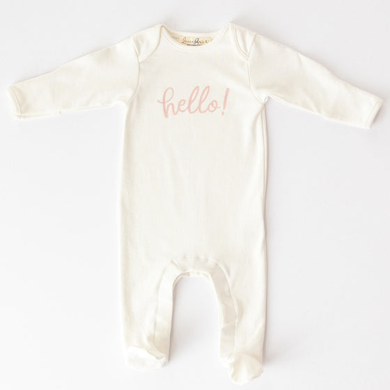 Hello! Footie - Dusty Rose by Luna and Arlo - Magnolia BabyFootie