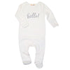 Hello! Footie - Silver by Luna and Arlo - Magnolia BabyFootie