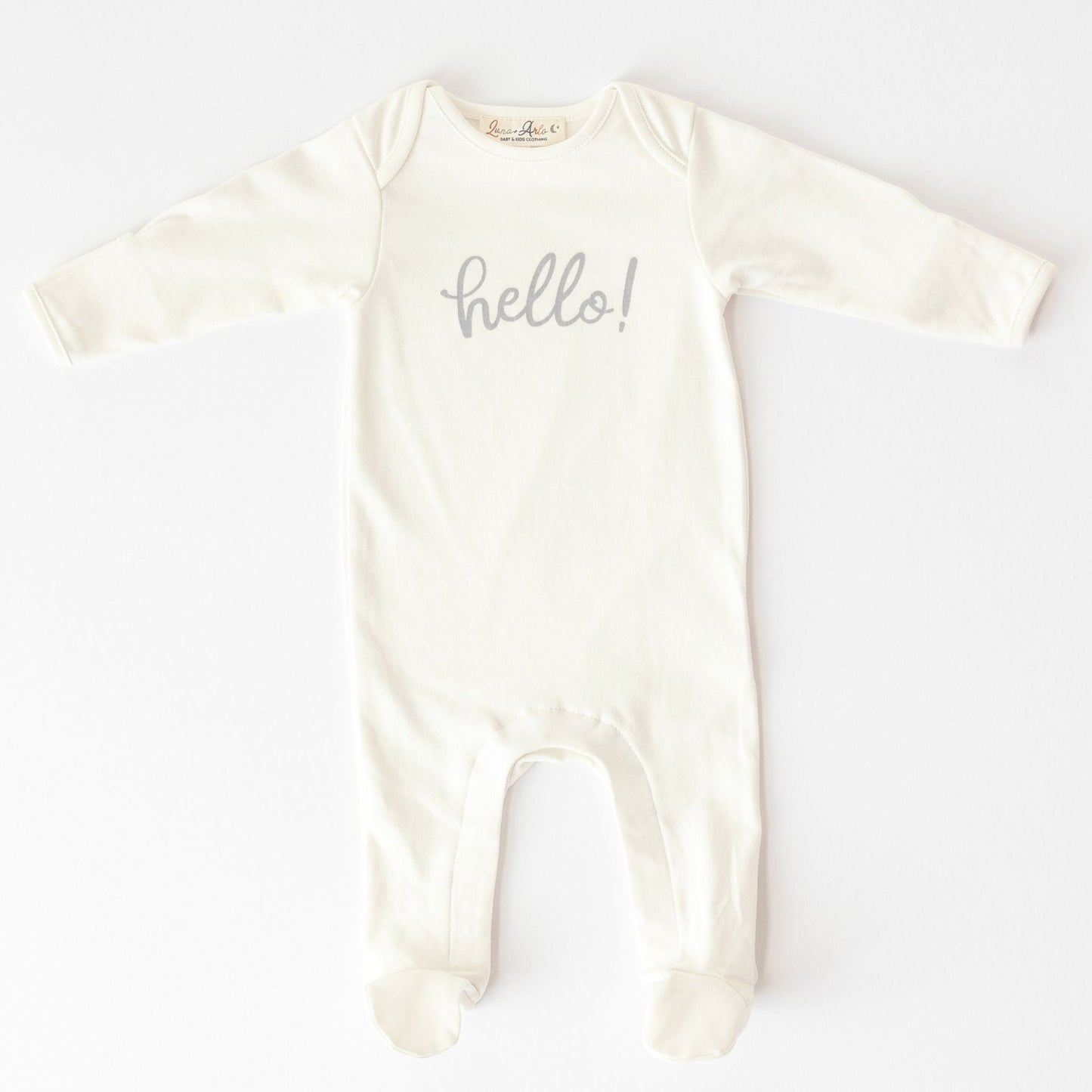 Hello! Footie - Silver by Luna and Arlo - Magnolia BabyFootie