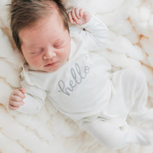  Hello! Footie - Silver by Luna and Arlo - Magnolia BabyFootie
