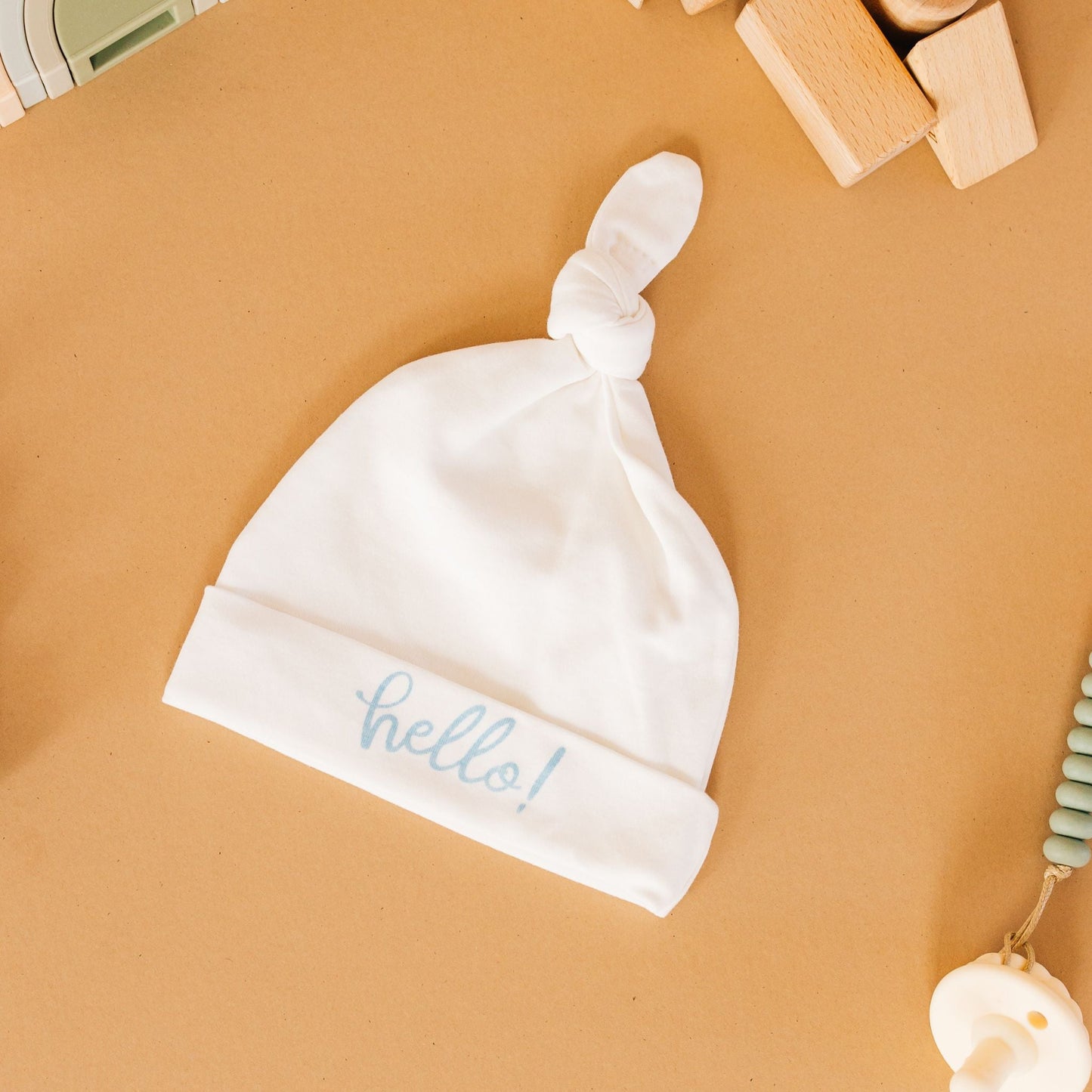 Hello! Knot Hat - Blue by Luna and Arlo - Magnolia BabyHat