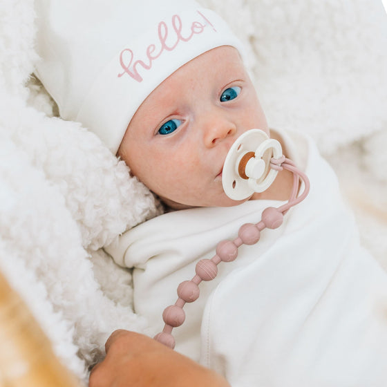 Hello! Knot Hat - Dusty Rose by Luna and Arlo - Magnolia BabyHat