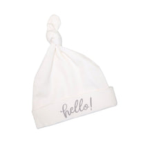  Hello! Knot Hat - Silver by Luna and Arlo - Magnolia BabyHat