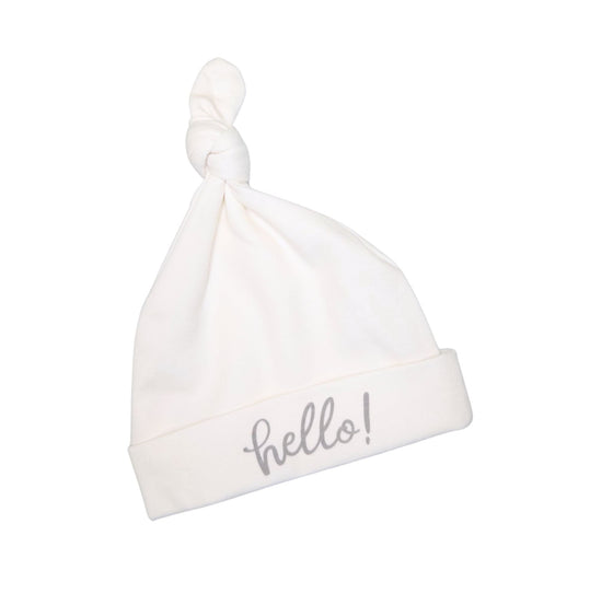 Hello! Knot Hat - Silver by Luna and Arlo - Magnolia BabyHat