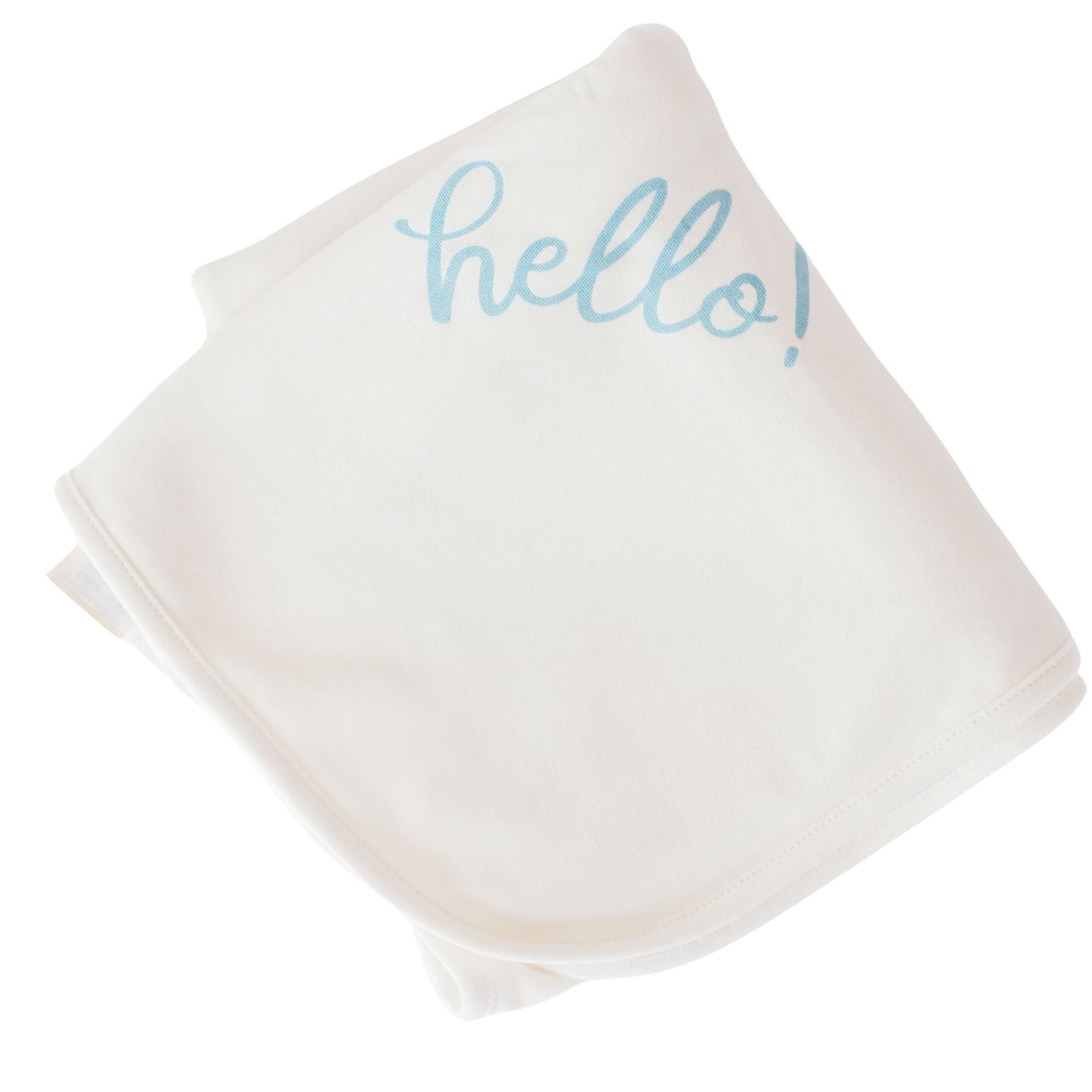 Hello! Receiving Blanket - Blue by Luna and Arlo - Magnolia BabyReceiving Blanket