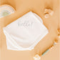 Hello! Receiving Blanket - Silver - Magnolia BabyReceiving Blanket