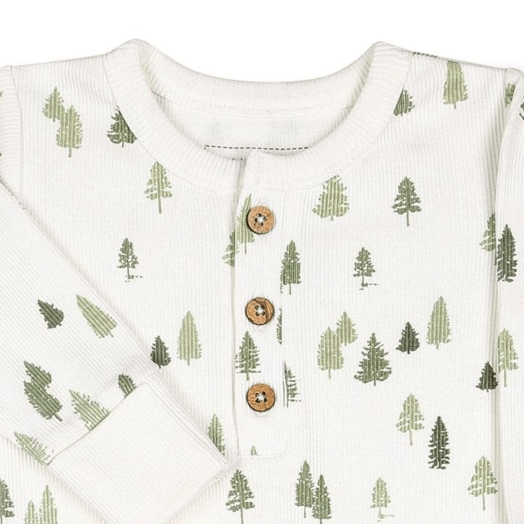 Henley Romper - Alpine - Magnolia BabyRomper