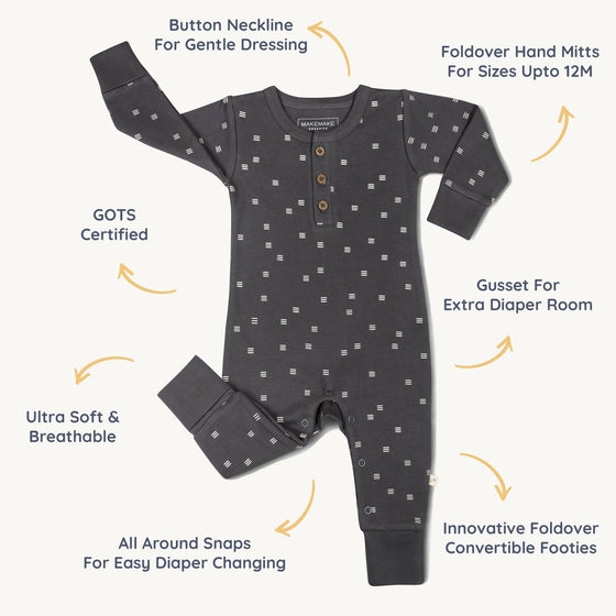 Henley Romper - Tribe - Magnolia BabyRomper