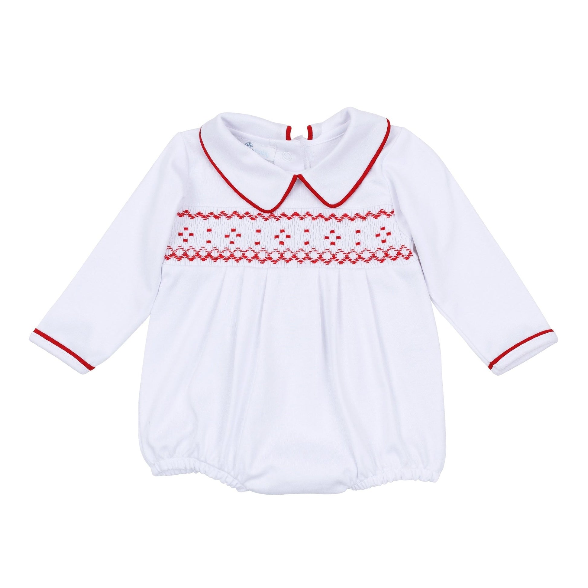 Magnolia Baby_Henry Smocked Long Sleeve Boy Bubble_2