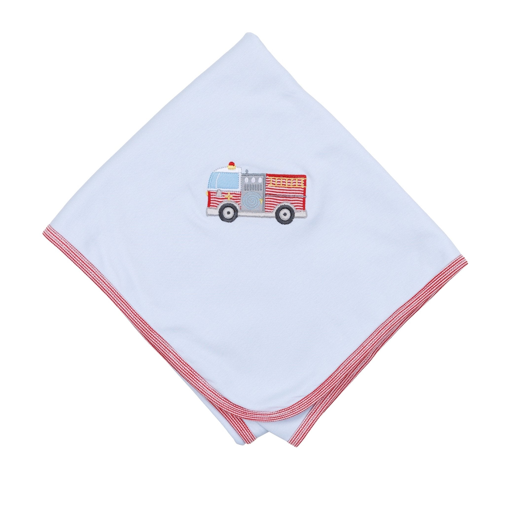 Hero Brigade Applique Receiving Blanket - Magnolia BabyReceiving Blanket