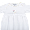 Hey, Diddle, Diddle Embroidered Gathered Gown - Magnolia BabyGown