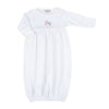 Hey, Diddle, Diddle Embroidered Gathered Gown - Magnolia BabyGown