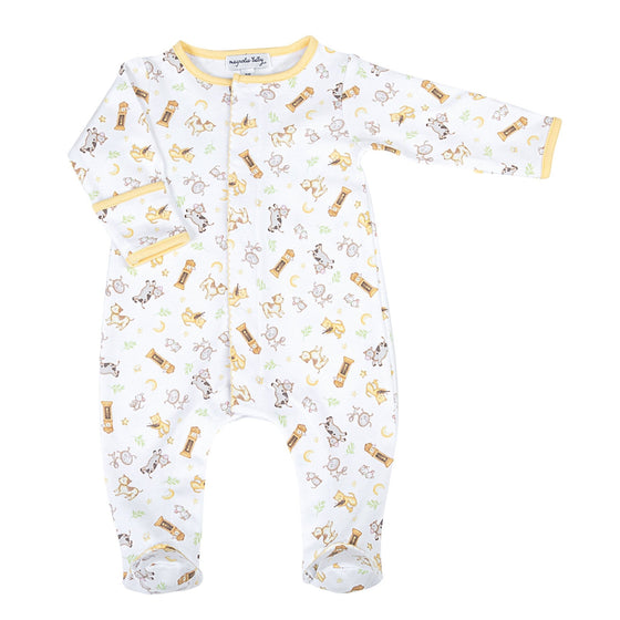 Hey, Diddle, Diddle Print Footie - Magnolia BabyFootie