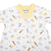 Hey, Diddle, Diddle Print Zip Footie - Magnolia BabyFootie