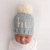 hi. Surf Blue Hand Knit Beanie Hat - Magnolia BabyHat